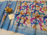 TUSSAR SILK PRINT SAREE
